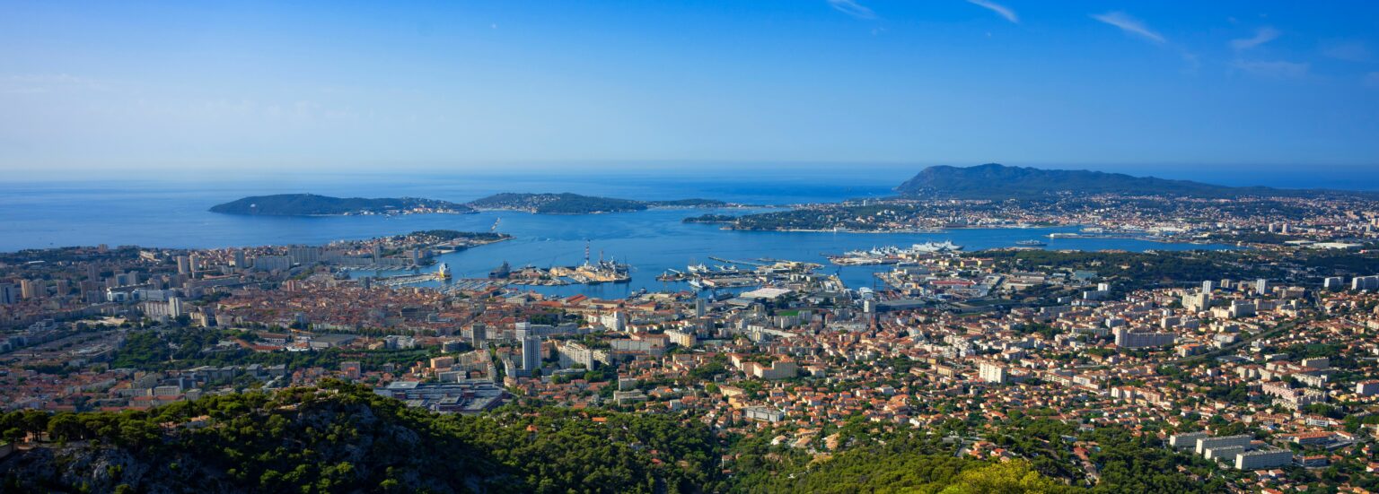 Photo de Toulon prise à partir du Mont Faron